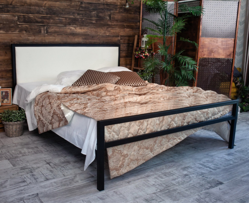 Кровати 90 см, Кровать в стиле лофт Лоренцо 0.9 (Черный)