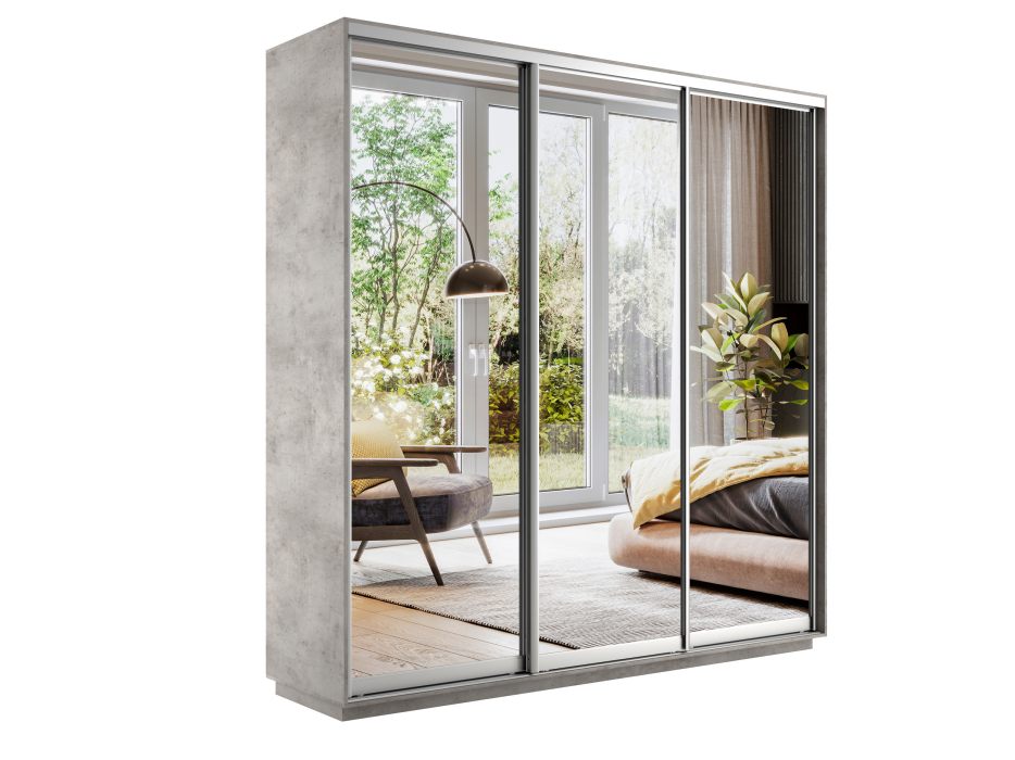 Шкафы-купе, Шкаф-купе Экспресс Экспенс трио 2200 x 2100 x 600