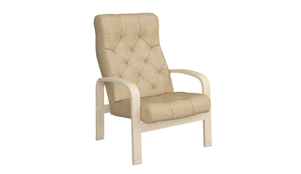 Кресло для отдыха, Кресло Линоза Люкс Натурал — бежевый