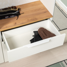 Тумба для обуви с вешалкой и с вешалкой с полкой Октава