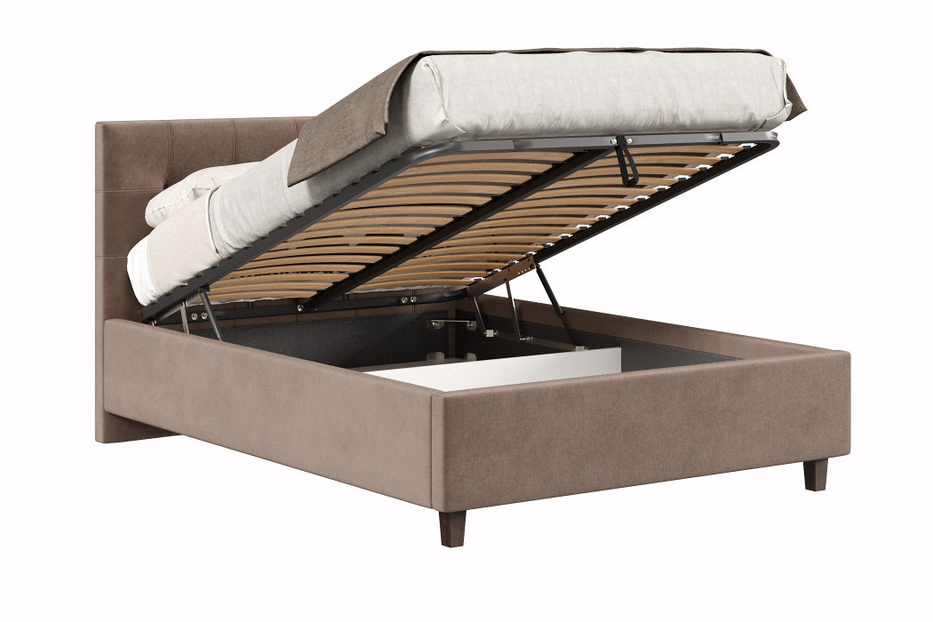 Мягкая кровать, Кровать Турин 1400 с подъёмным механизмом