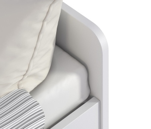 Кровать Терра СБ-3149 белая с основанием и матрасом Боннет