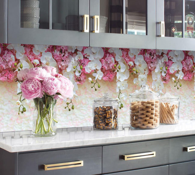 Стеновые панели из АБС-пластика, Кухонный фартук Нежность 3000x600x1.5 мм глянец