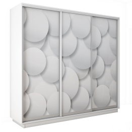 Шкаф-купе Экспресс 3-х дверный Фотопечать Шары Стекла 210х60х220