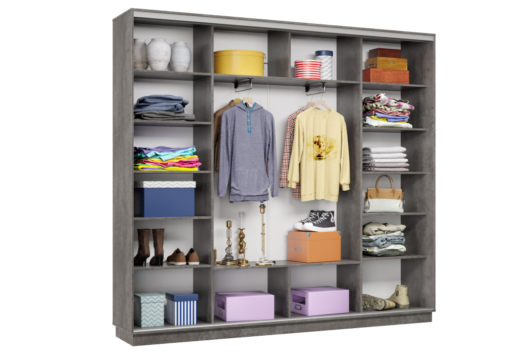 Шкафы-купе 3-х дверные, Шкаф-купе Премьер Лайт 59 (05;05;05) трехдверный