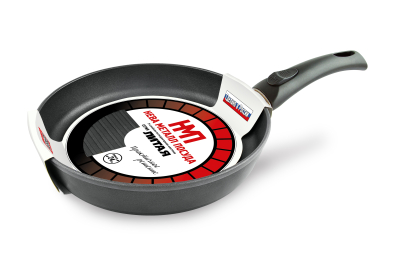 Сковорода-гриль а/пр литая 24см, съем/руч, низкая  4,6см, НЕВАМЕТ 4424 