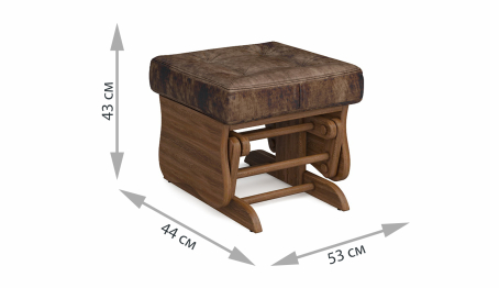 Пуф-качалка Джильо Дуб коньяк — коричневый