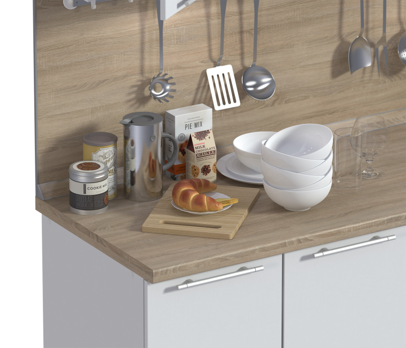 Столешницы, СтолешницаR3 38* 802*600 Дуб Сонома светлый (Дуб Бардолино) в упаковке