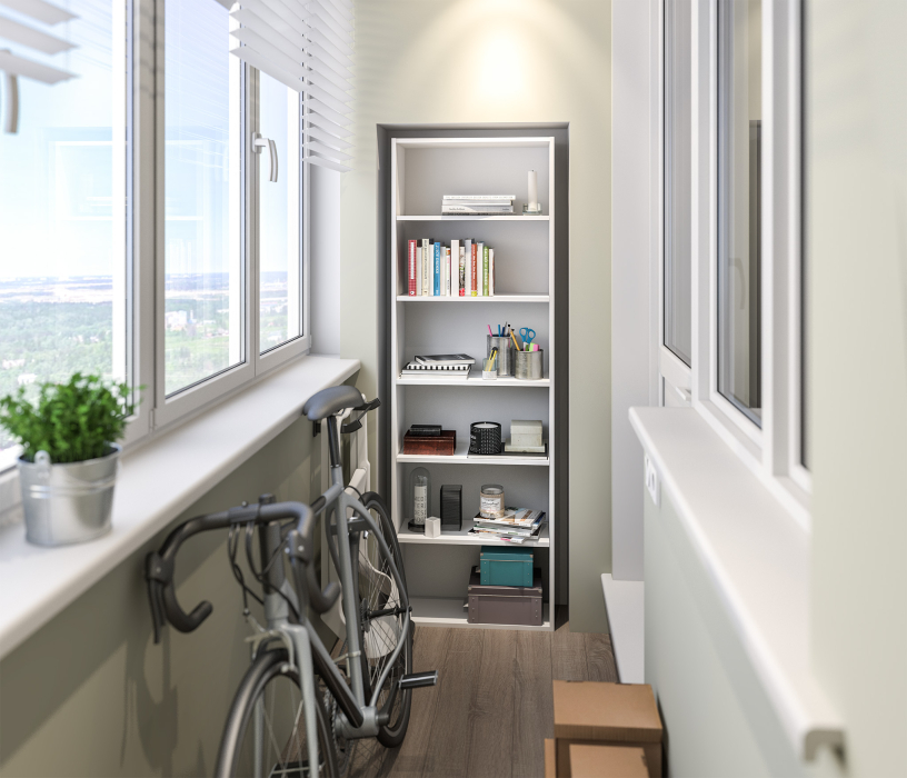 Стеллажи, Стеллаж Терра (Лофт) СБ-2963 Белый