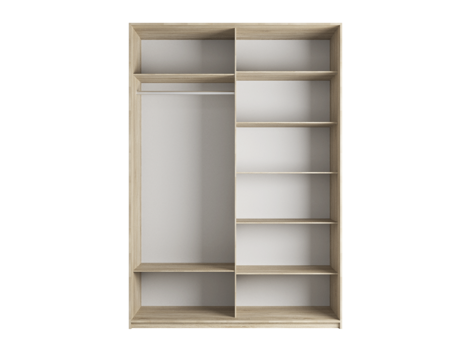 Шкафы-купе 2-х дверные, Шкаф-купе Прайм 2-х дверный Стекла черные/Доводчики 120х57х230