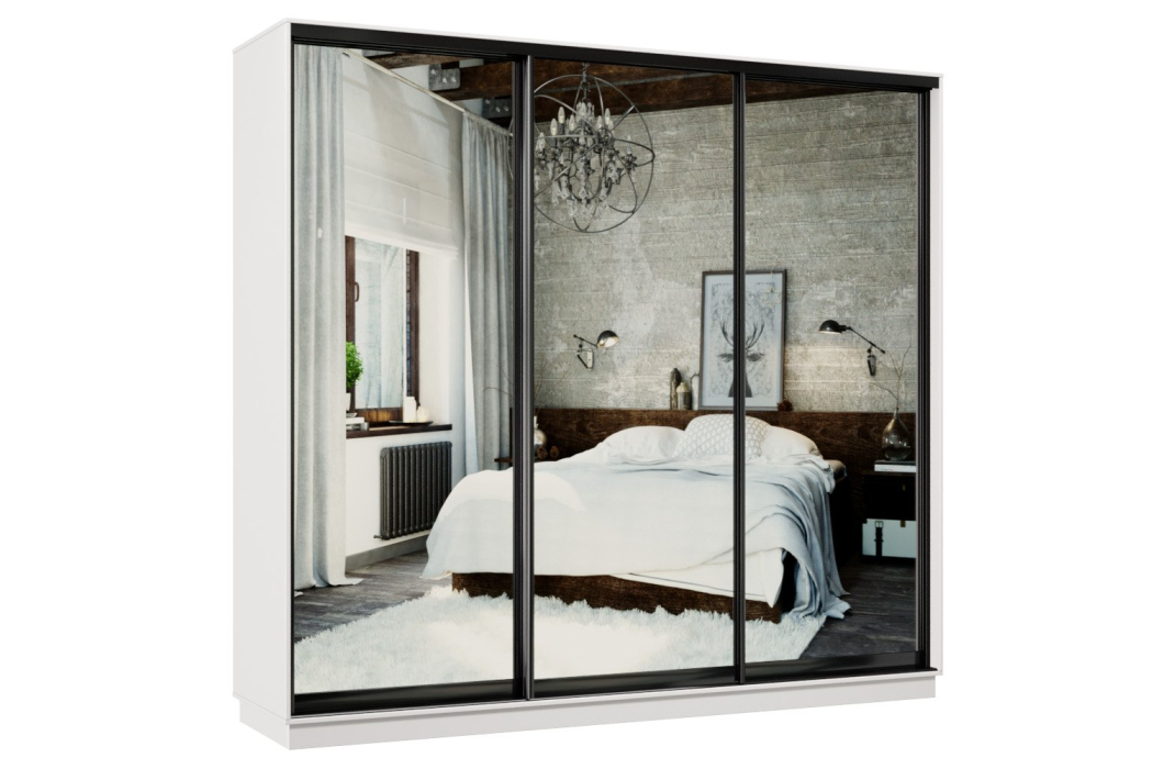 Шкафы-купе, Шкаф-купе Премьер 58 белый