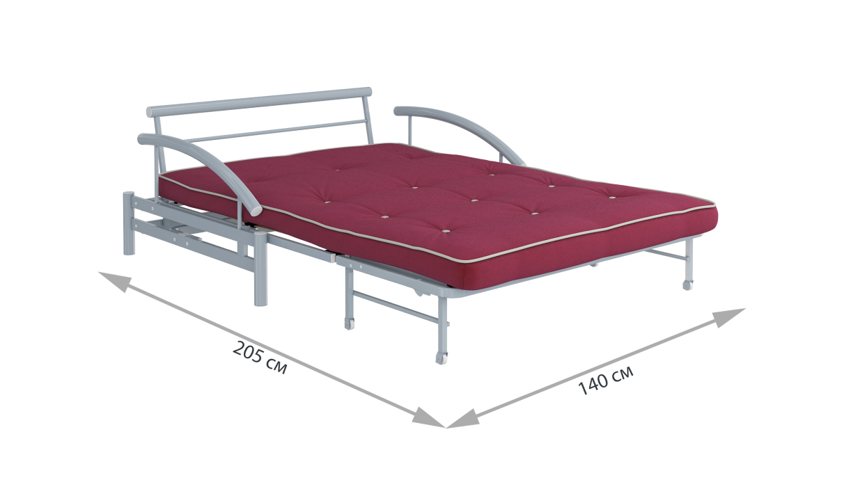 Большие диваны, Диван-кровать Роджер Комфорт Сканди бордовый