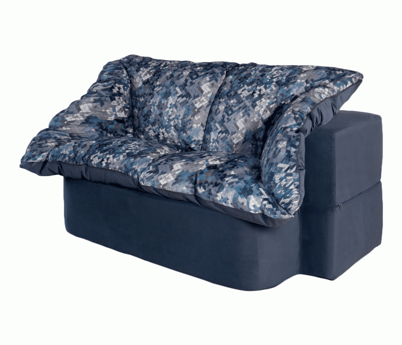 Детские диваны, Бескаркасный диван-кровать Дадли 1950*1050мм., велюр