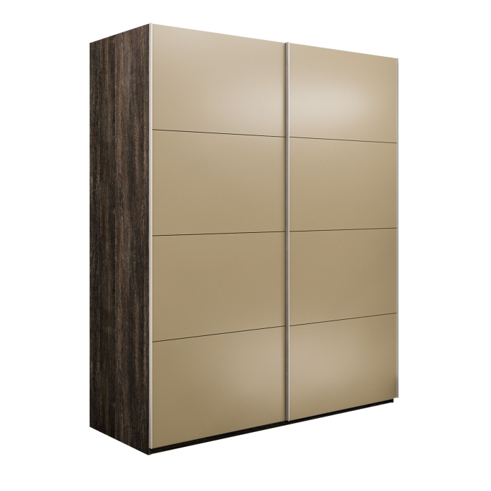 Шкафы-купе 2-х дверные, Шкаф-купе Эста 2-х дверный Стекла фисташка/Доводчик 180х66х240