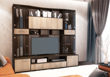 Гостиная Орхидея +ШКАФ+ПЕНАЛ (кантер / сонома)