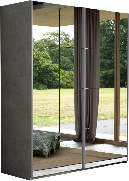 Шкафы-купе 2-х дверные, Шкаф-купе Эста Зеркало+Зеркало 200х66х240