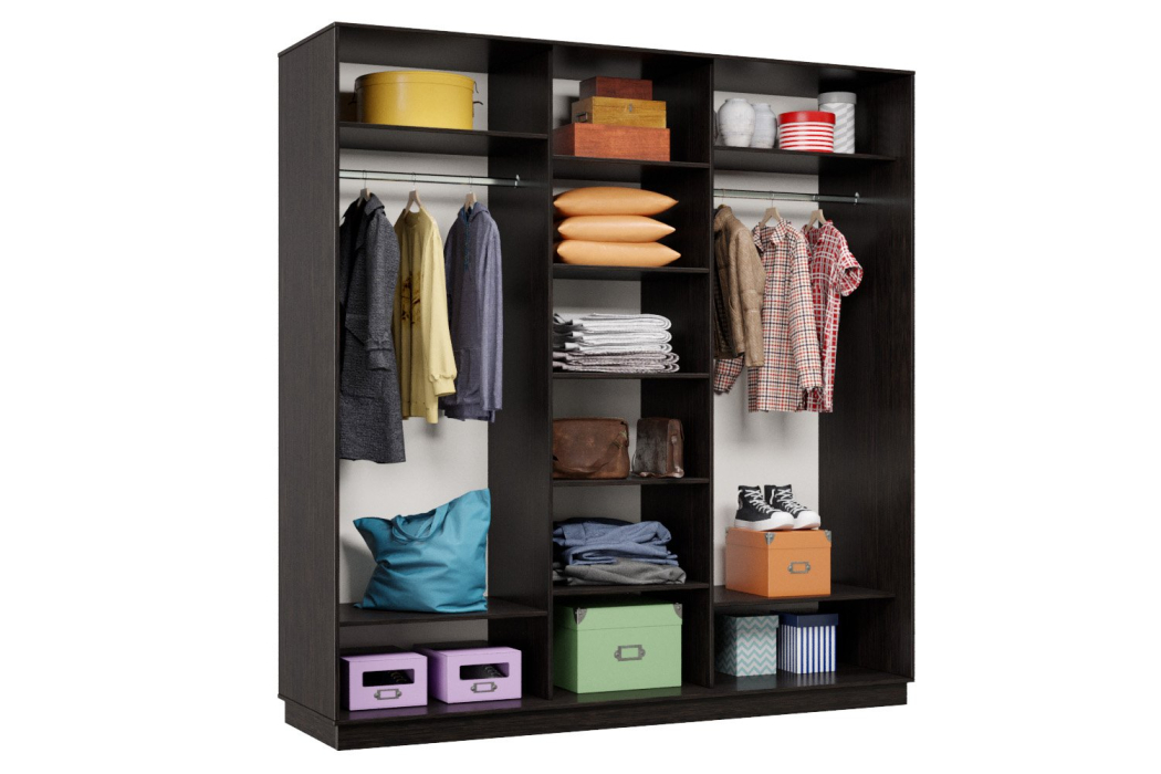 Шкафы-купе, Шкаф-купе Премьер 42 (14;14;14) трёхдверный