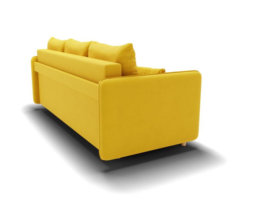 Диваны кровати со спальным местом, Прямой диван Санти,еврокнижка,велюр