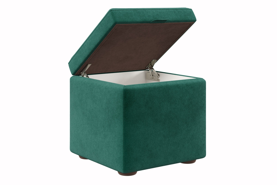 Пуф в прихожую, Пуф 01 мягкий 45*45*45 с подъемным механизмом велюр