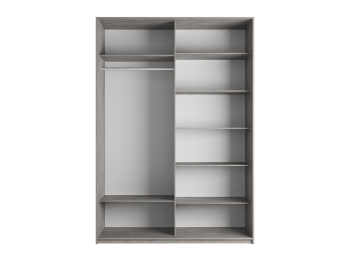 Шкаф-купе Прайм 2х дверный Белый глянец 160х57х230