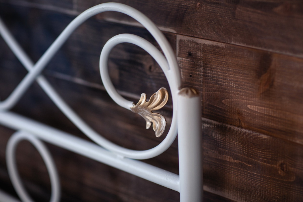 Кованые кровати, Кованая кровать Венеция 1.4 с двумя спинками