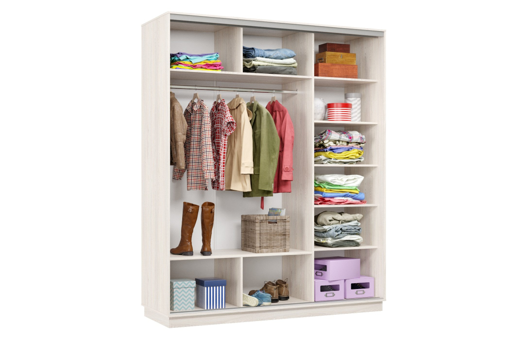 Шкафы-купе 3-х дверные, Шкаф-купе Премьер Лайт 24 (08;08;08) трехдверный