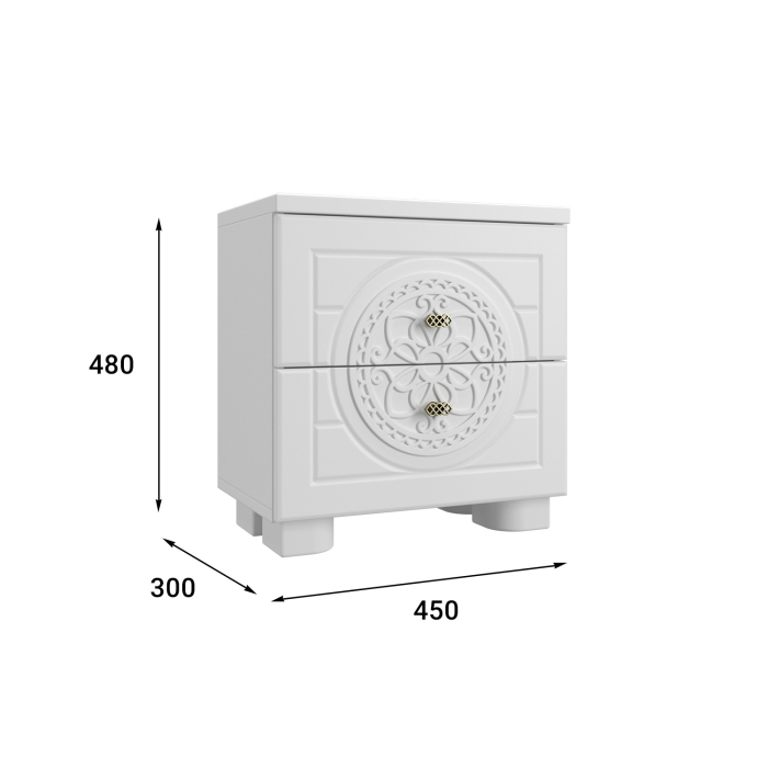 Прикроватные тумбы, Тумба прикроватная «Монблан» МБ-38К