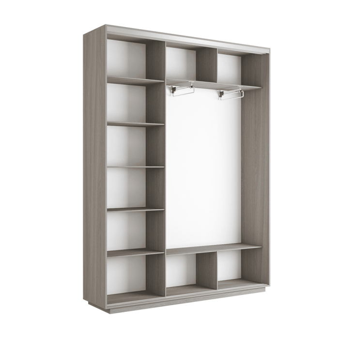 Шкафы-купе 3-х дверные, Шкаф-купе Экспресс 3-х дверный Фотопечать Ленты Стекла 240х45х240