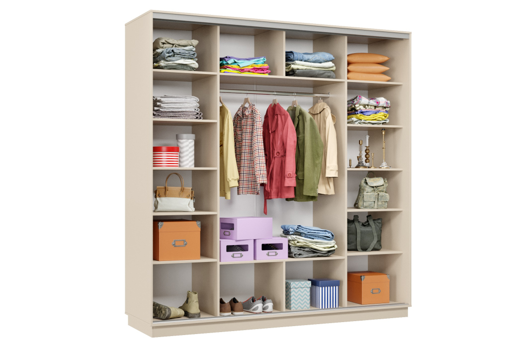 Шкафы-купе 3-х дверные, Шкаф-купе Премьер Лайт 36 (11;08;11) трехдверный