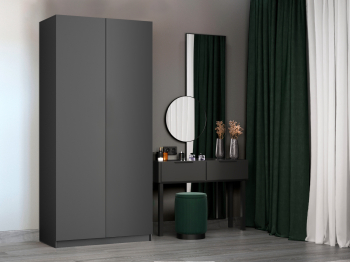 Шкаф складной Е1 Локер ("Гармошка" с системой Push to Move/Правый)101х52,5х220 см, с модулем