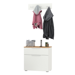 Тумба для обуви с вешалкой для верхней одежды Октава.