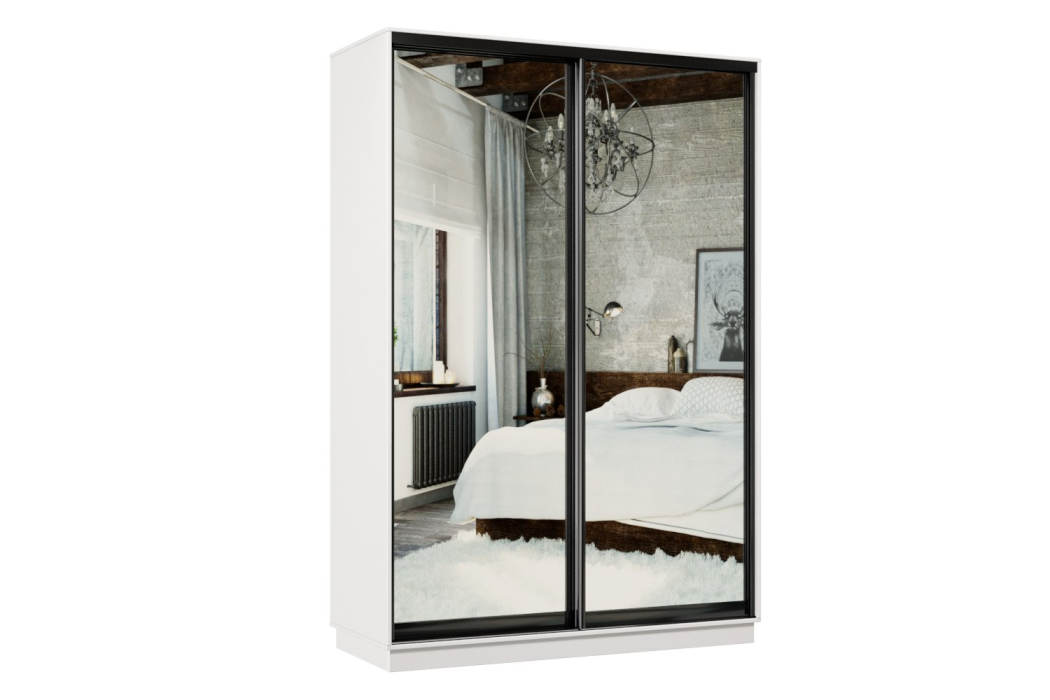 Шкафы-купе, Шкаф-купе Премьер 04 белый