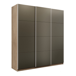 Шкаф-купе Эста 3-х дверный Стекла хаки/Доводчик 270х66х240