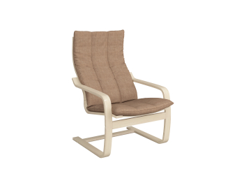 Кресло Эльба (Чехол без подголовника) Натурал — темнобежевый