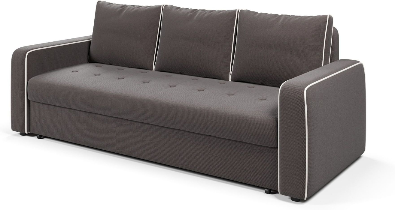 Диваны еврокнижки, Диван-кровать прямой Атланта с кантом еврокнижка,велюр