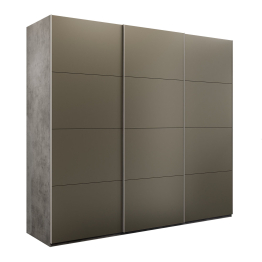 Шкаф-купе Эста 3-х дверный Стекла хаки/Доводчик 240х66х240