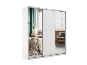 Шкаф-купе Экспресс Медиум (2 зеркала) трио 2400 x 1800 x 450