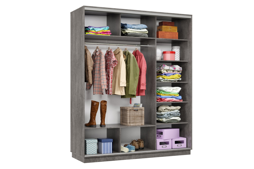 Шкафы-купе 3-х дверные, Шкаф-купе Премьер Лайт 22 (11;08;11) трехдверный