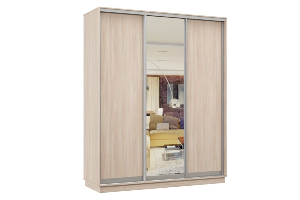 Шкафы-купе, Шкаф-купе Премьер 36 Ясень шимо светлый