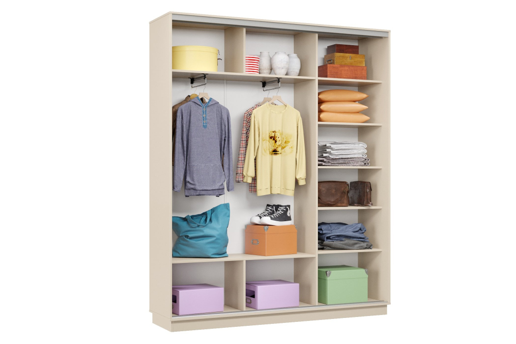 Шкафы-купе 3-х дверные, Шкаф-купе Премьер Лайт 21 (05;05;05) трехдверный