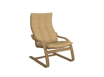Кресло Капри (Чехол без подголовника) Светлый орех — рыжеватобежевый