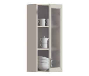 Сити шкаф навесной со стеклом 1 дв 40х92 см