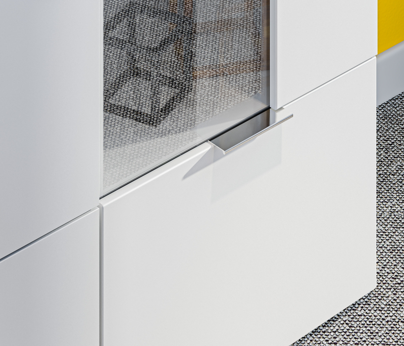 Витрины, Мальта СБ-3256 Шкаф-витрина Белый/МДФ Белый