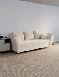 Прямой диван Мелодия,еврокнижка,велюр