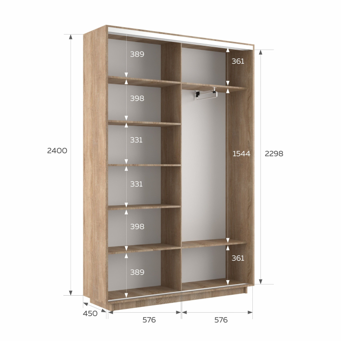 Шкафы-купе 2-х дверные, Шкаф-купе Экспресс 2-х дверный Фотопечать Шелк Стекла 120х45х240