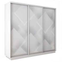 Шкаф-купе Экспресс 3-х дверный Фотопечать Квадрат Стекла 180х60х220