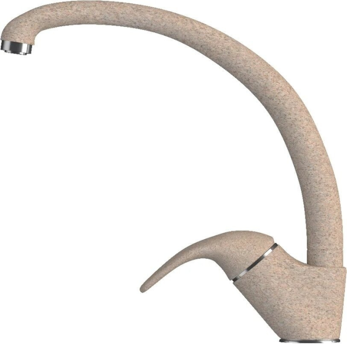 Смесители, Смеситель кухонный высокий в тон мойки Polygran