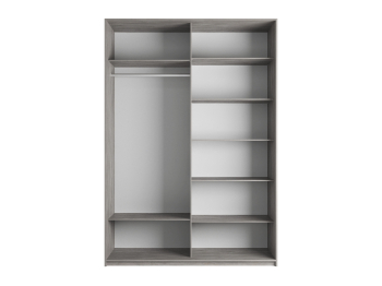 Шкаф-купе Прайм 2-х дверный ДСП/Стекло пудра/Доводчики 140х57х230