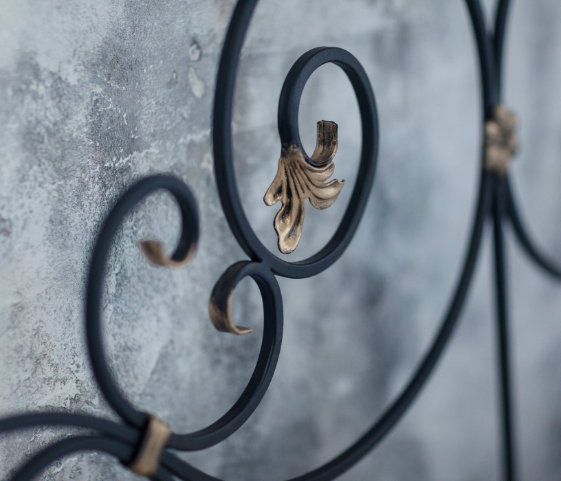 Кованые кровати, Кованая кровать Афина 1.6 с двумя спинками