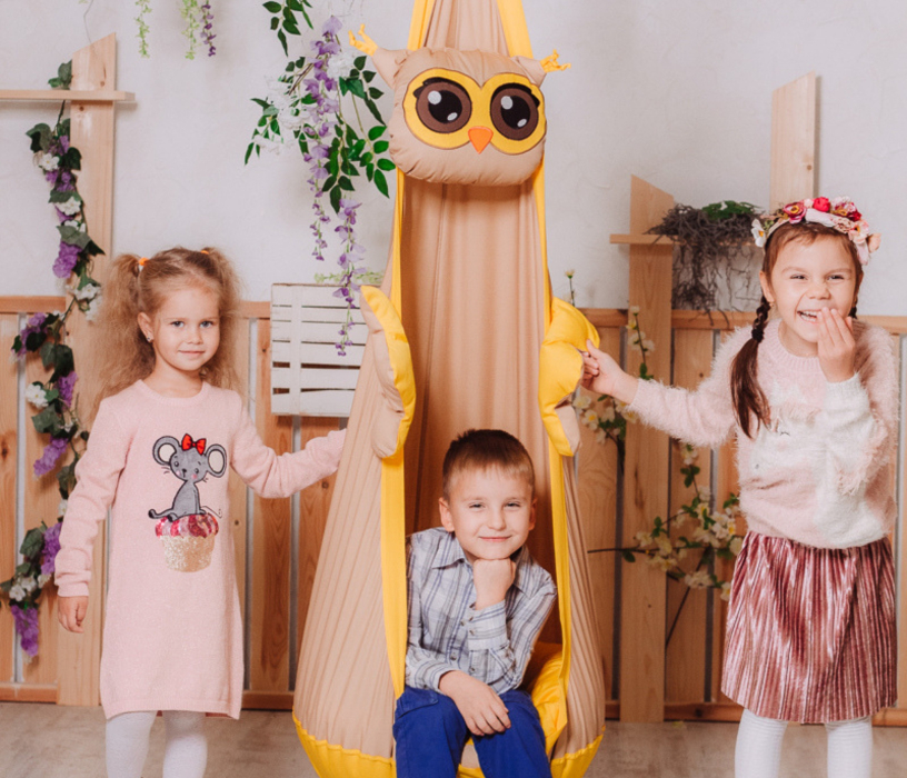 Подвесные кресла, Подвесное кресло КОКОН-Игрушка Сова